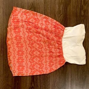 Boutique strapless dress size large